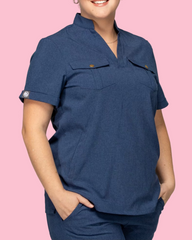 Lotus Ease Scrub Top