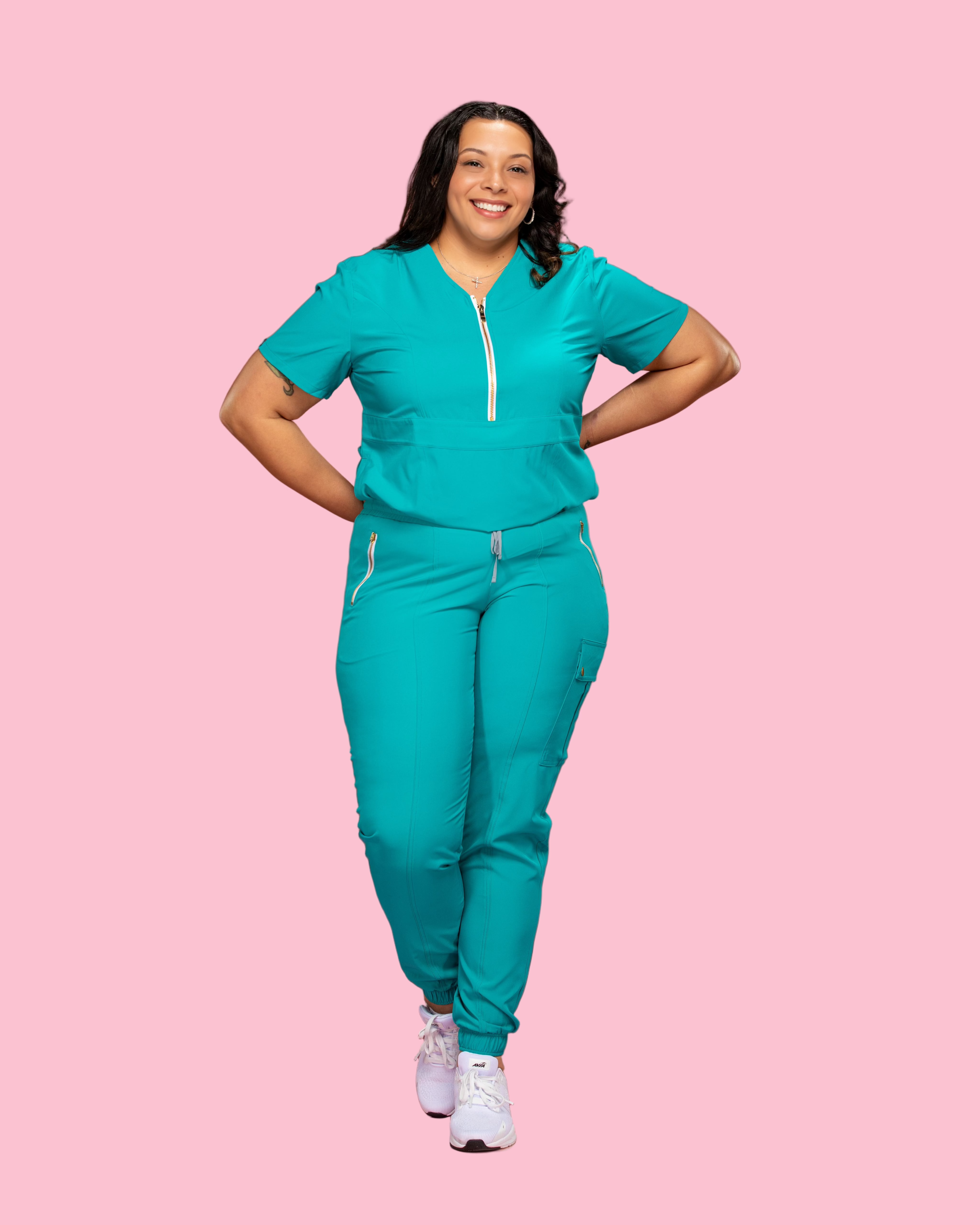 Signature Petal Scrub Top