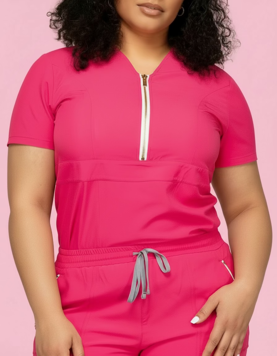 Signature Petal Scrub Top