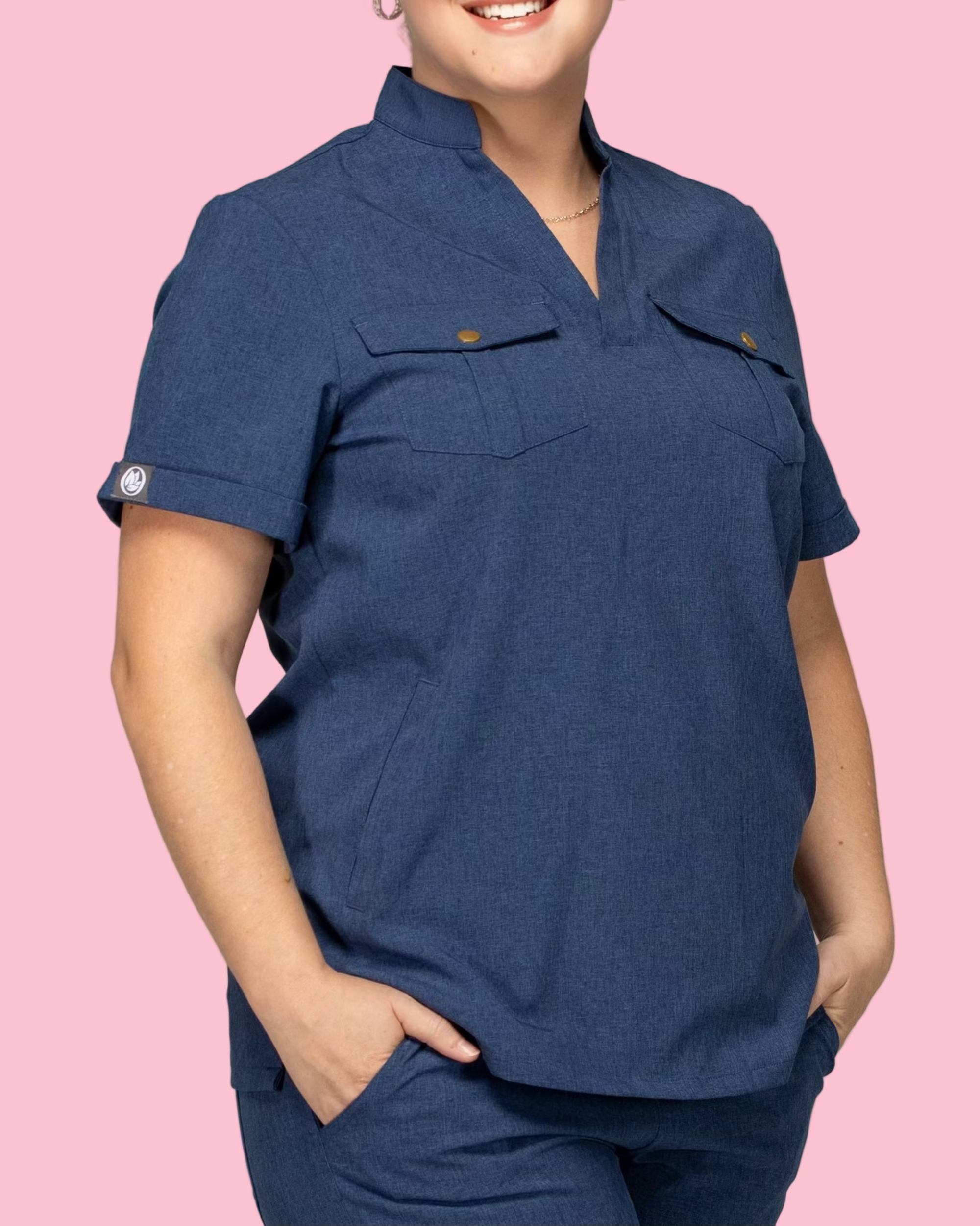 Lotus Ease Scrub Top