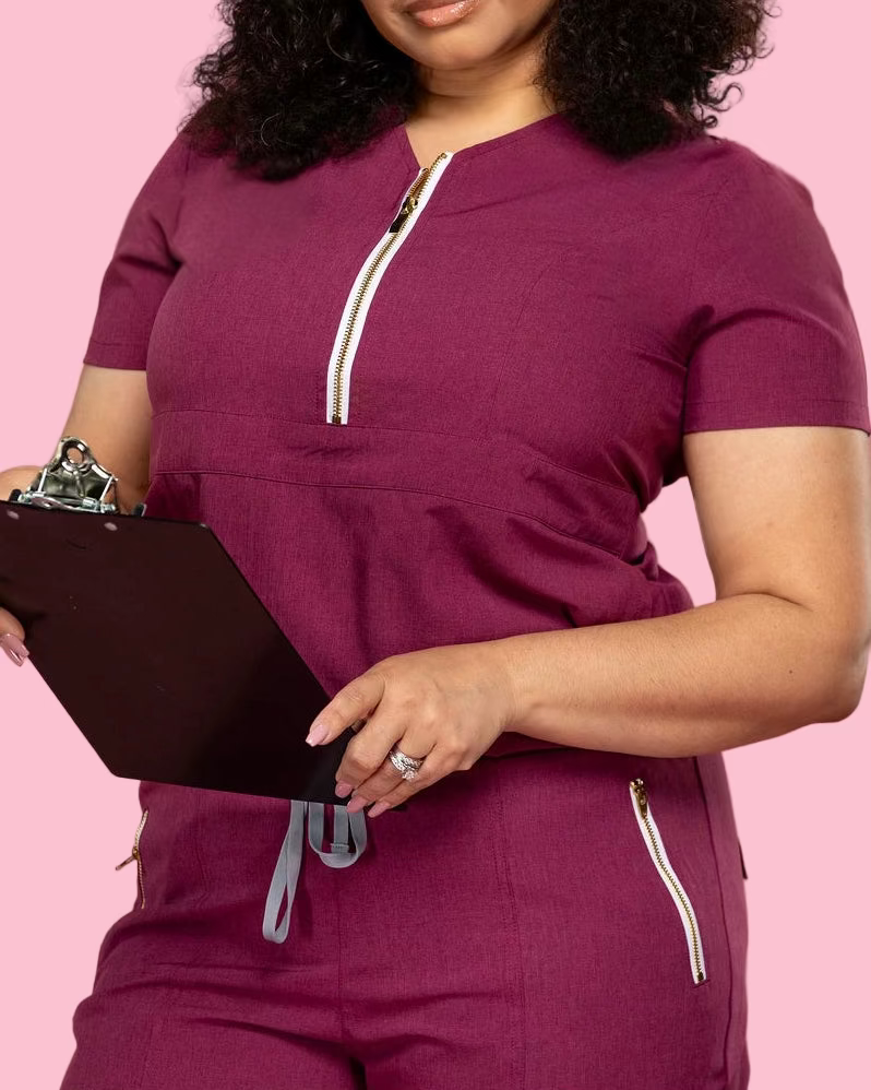 Signature Petal Scrub Top