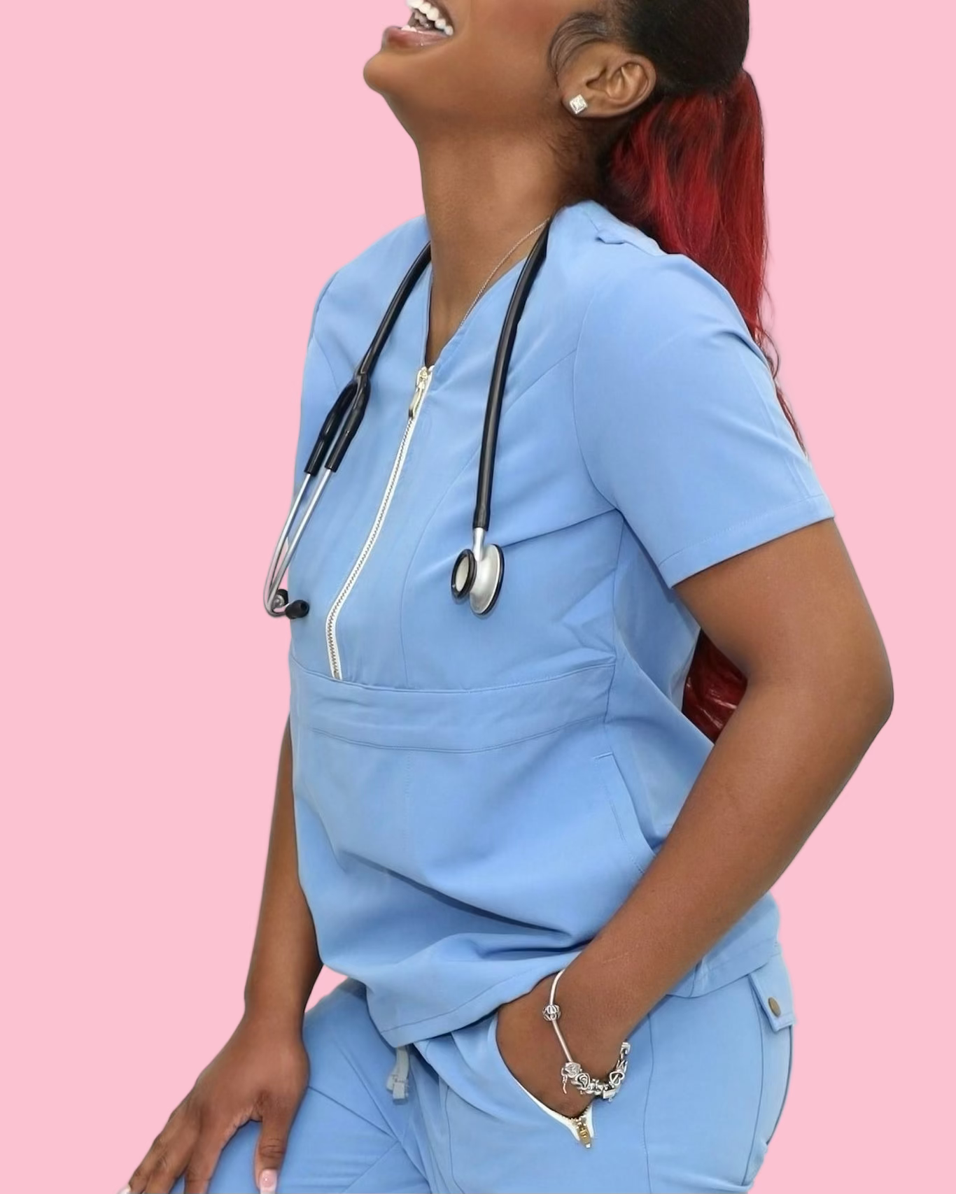 Signature Bloom Scrub Top